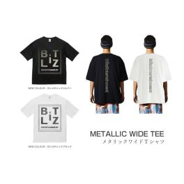 【BLiTZ】メタリックBLiTZワイドTシャツ